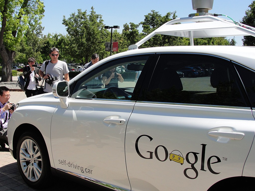 One of Google's driverless cars in development. Reports suggest the tech giant is developing its own taxi service, directly challenging Uber